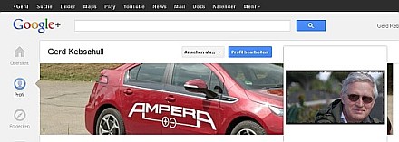 Opel Ampera auf Google+