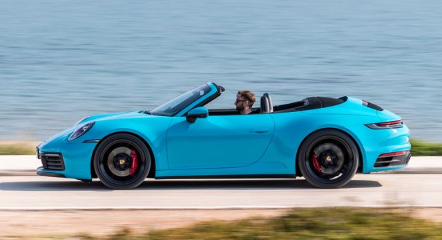 Was braucht ein Sportwagen: Ausreichend Power, so leicht wie möglich, tiefer Schwerpunkt S19 1784 Porsche 992 Cabrio 640