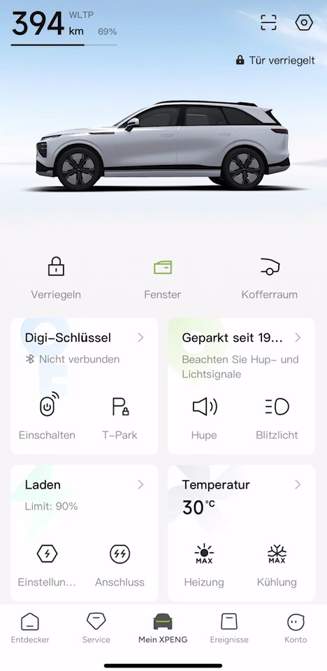 XPENG Smartphone-App