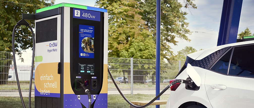 EnBW mit 480 kW-Schnellladestationen